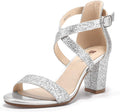 IN3 Grace Strappy Block Heels Sandals - 3in Comfortable Dress Heel