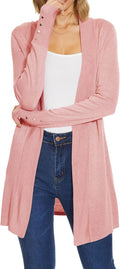 Spicy Sandia Women's Long Lightweight Rayon Cardigan - Spring Knit