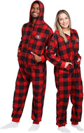 NFL Team Logo Pajamas Onesie in Team Plaid - Official Licensed Fan
