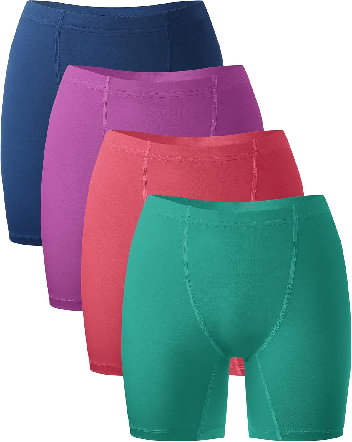 Bamboo Cool Womens Boxer Briefs Soft Stretch Panties 4 Packs