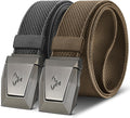 Nylon Web Holster Belt 2 Pack - Quick Release Stretch Fit