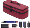 Burgundy Travel Case for Shark Flexstyle & Dyson Airwrap - Compact