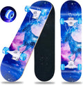 Skateboard 31 x 8 in Complete Double Kick Concave - Durable Beginner
