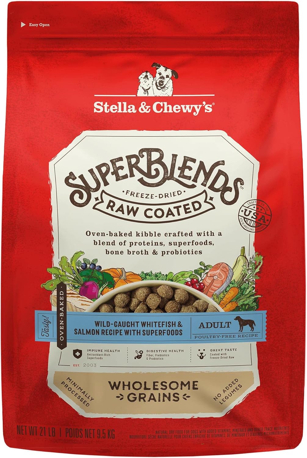 SuperBlends Raw Coated Wild-Caught Whitefish & Salmon Recipe