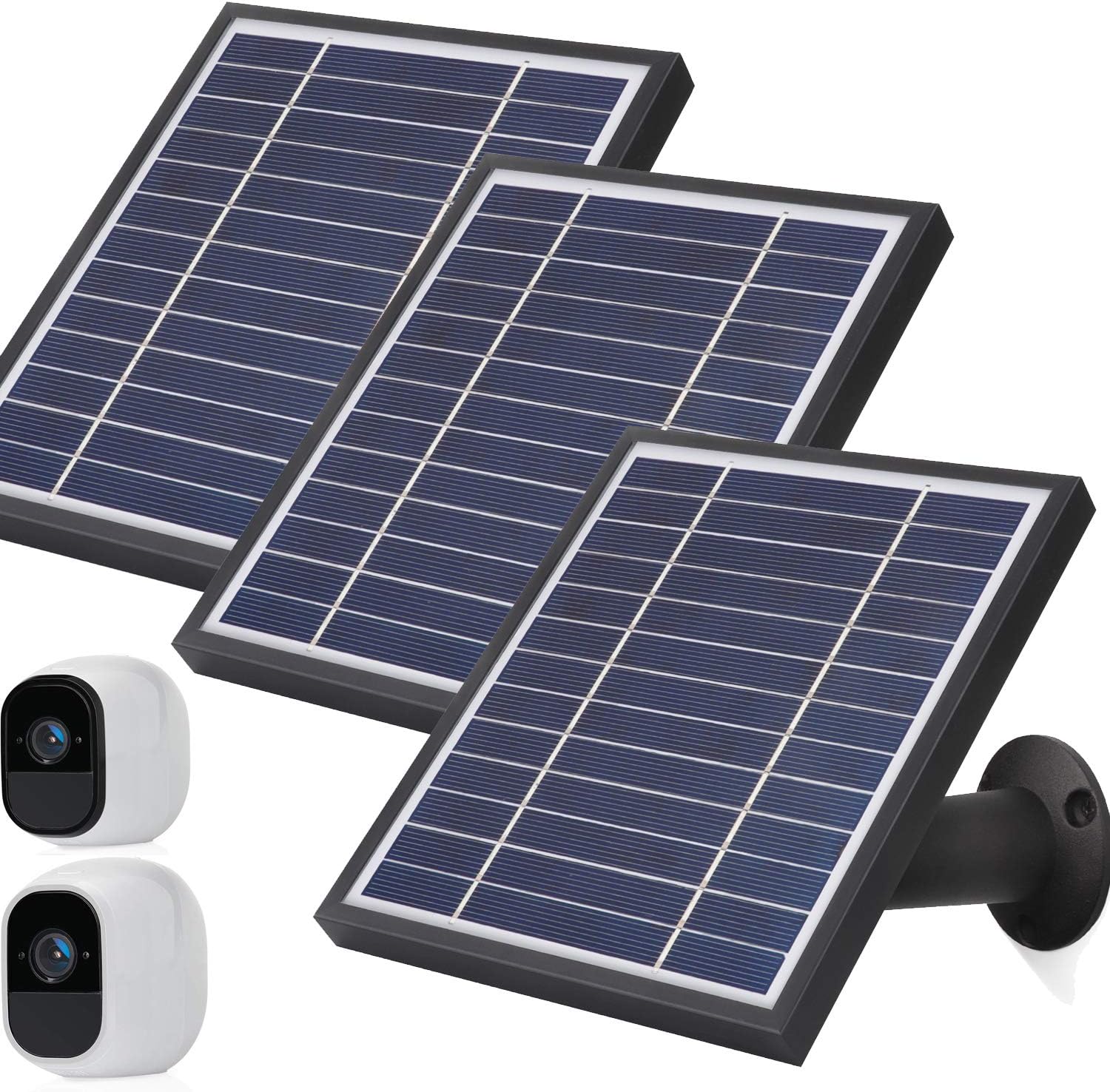 iTODOS Solar Panel for Arlo Pro & Pro2 Cameras - 3 Pack