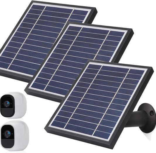 iTODOS Solar Panel for Arlo Pro & Pro2 Cameras - 3 Pack