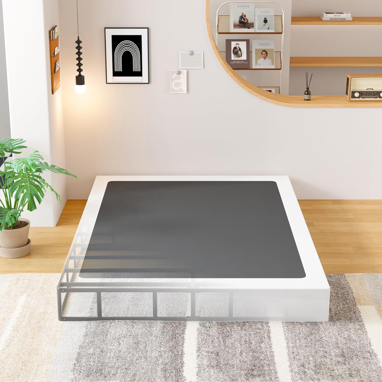 EMODA 8 Inch Full Size Box Spring Bed Base for Ultimate Support