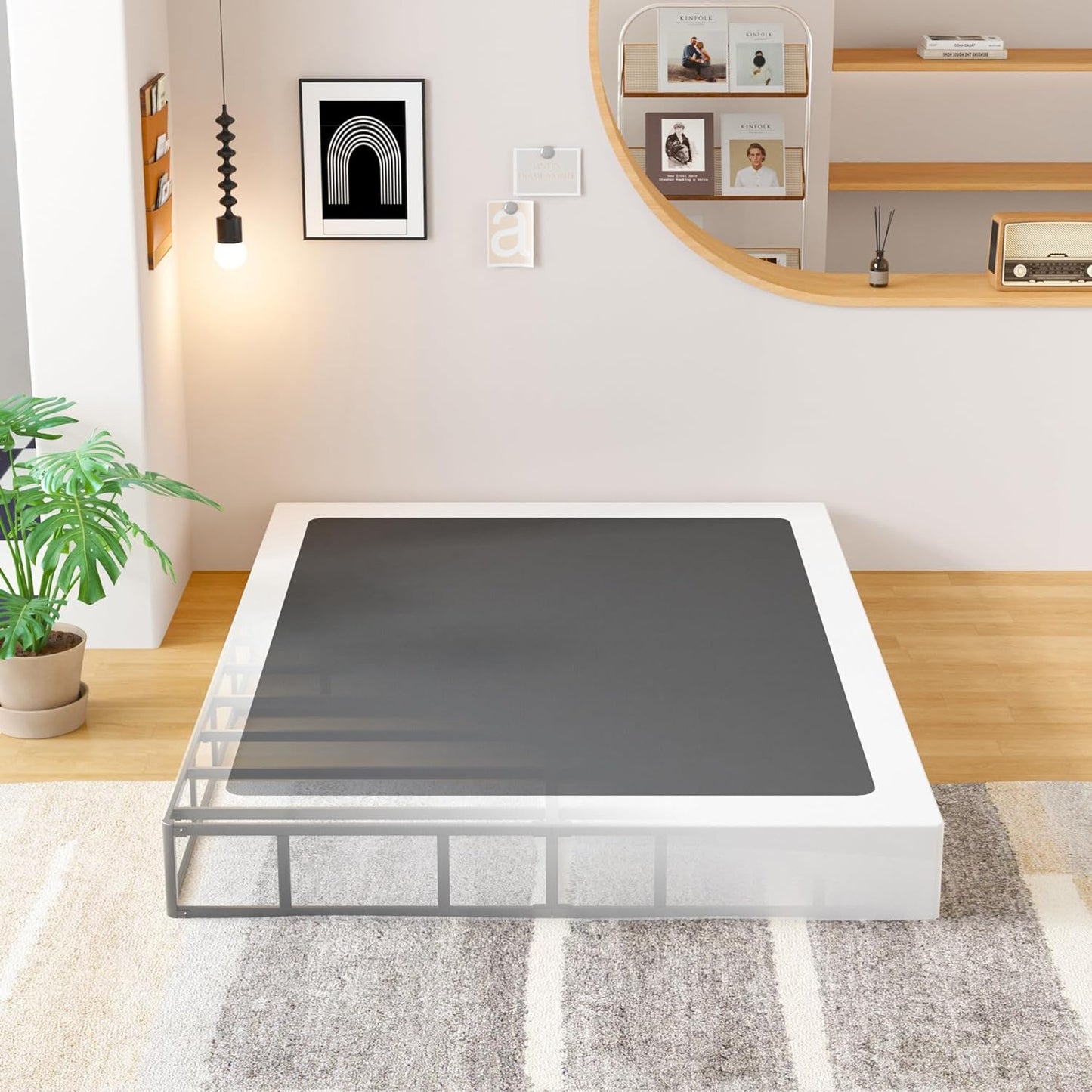 EMODA King Box Spring 8 Inch Heavy Duty Bed Base for Comfort