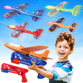 Airplane Launcher Toys 4 Pack Foam Planes with Launchers - Outdoor Fun