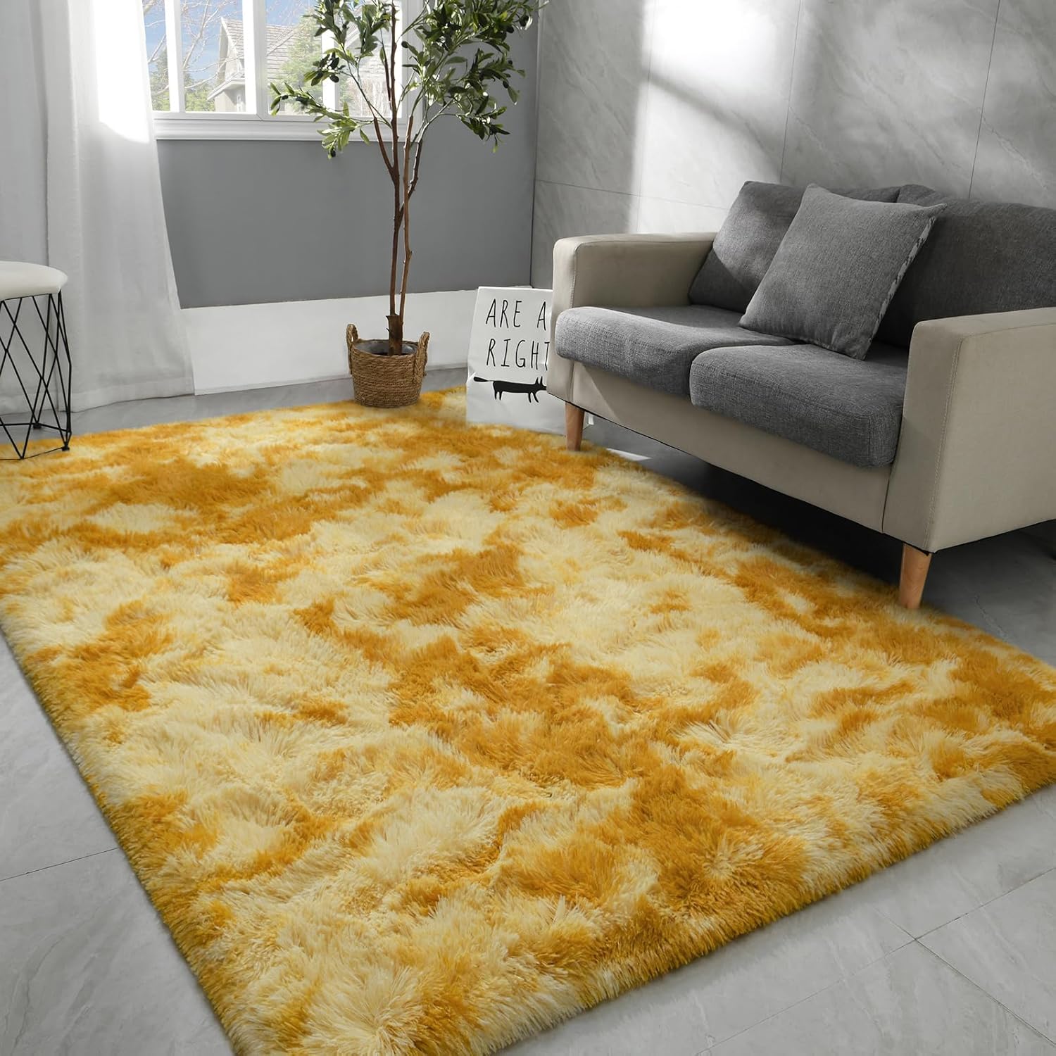 Hutha 8x10 Large Area Rugs for Living Room, Soft Fluffy Design