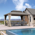 Champagne Hardtop Gazebo | Weatherproof Outdoor Haven
