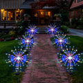 Solar Garden Firework Lights Outdoor 6 Pack - Colorful 120 LED
