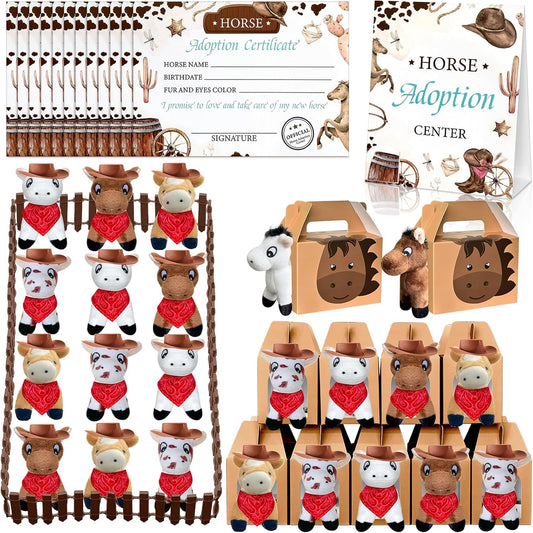 62 Pcs Adopt a Horse Party Favors for Animal Lovers Events