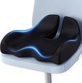 Large Memory Seat Cushion for Office Chair - Coccyx Pain Relief