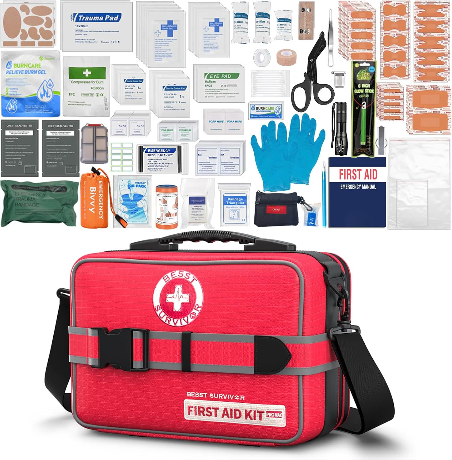 Upgrade Comprehensive Premium First Aid Kit for Emergencies