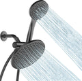 8.6 in High Pressure 3-Way Shower Heads Combo - 6-Setting Dual System