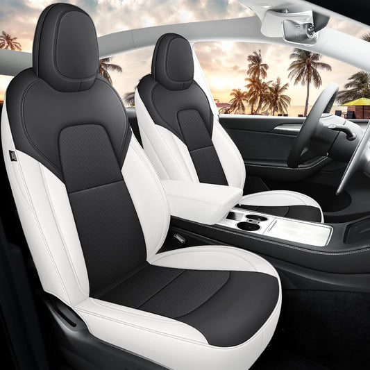 Customized Fit Tesla Model Y Seat Cover Waterproof Nappa Leather