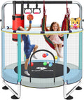 Trampoline for Kids 5FT Adjustable Toddler Trampoline - Enclosed Safe