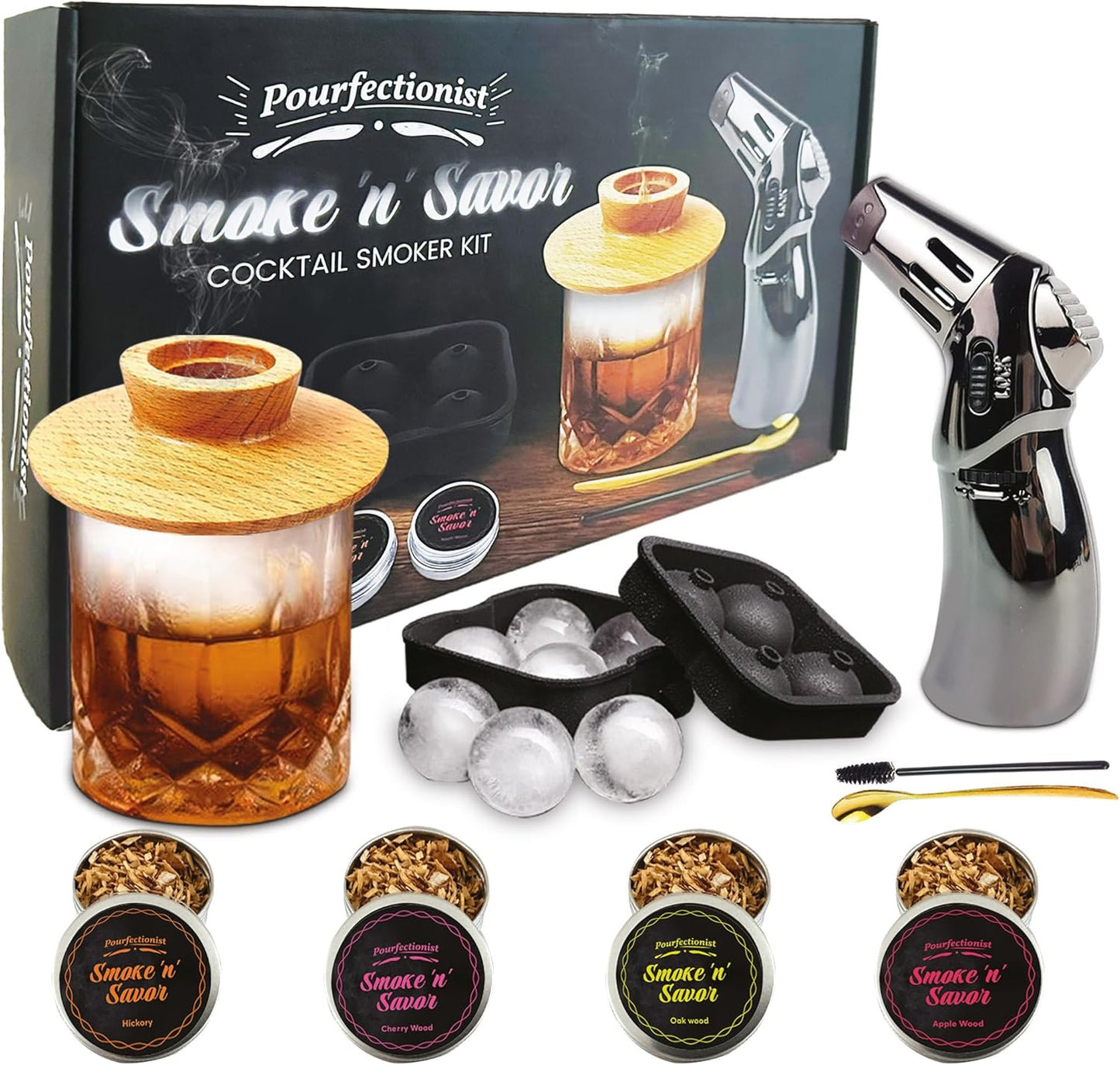 Smoke n Savor Bourbon Smoker Kit - Pourfectionist Essential
