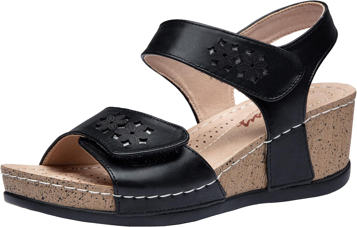 Jeossy Women's Platform Wedge Sandals for Summer Comfort