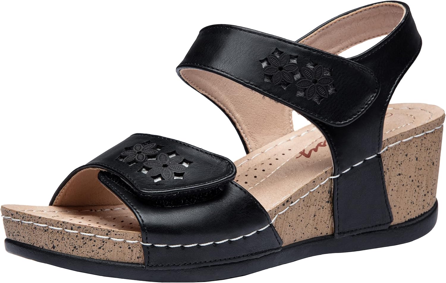 Jeossy Women's Platform Wedge Sandals for Summer Comfort
