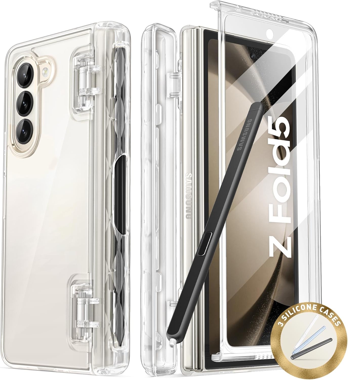 i-Blason Samsung Galaxy Z Fold 5 Case with Pen Holder and Protection