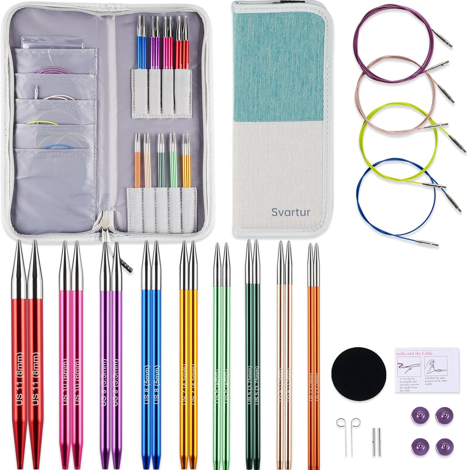 Interchangeable Circular Knitting Needles Set for All Levels