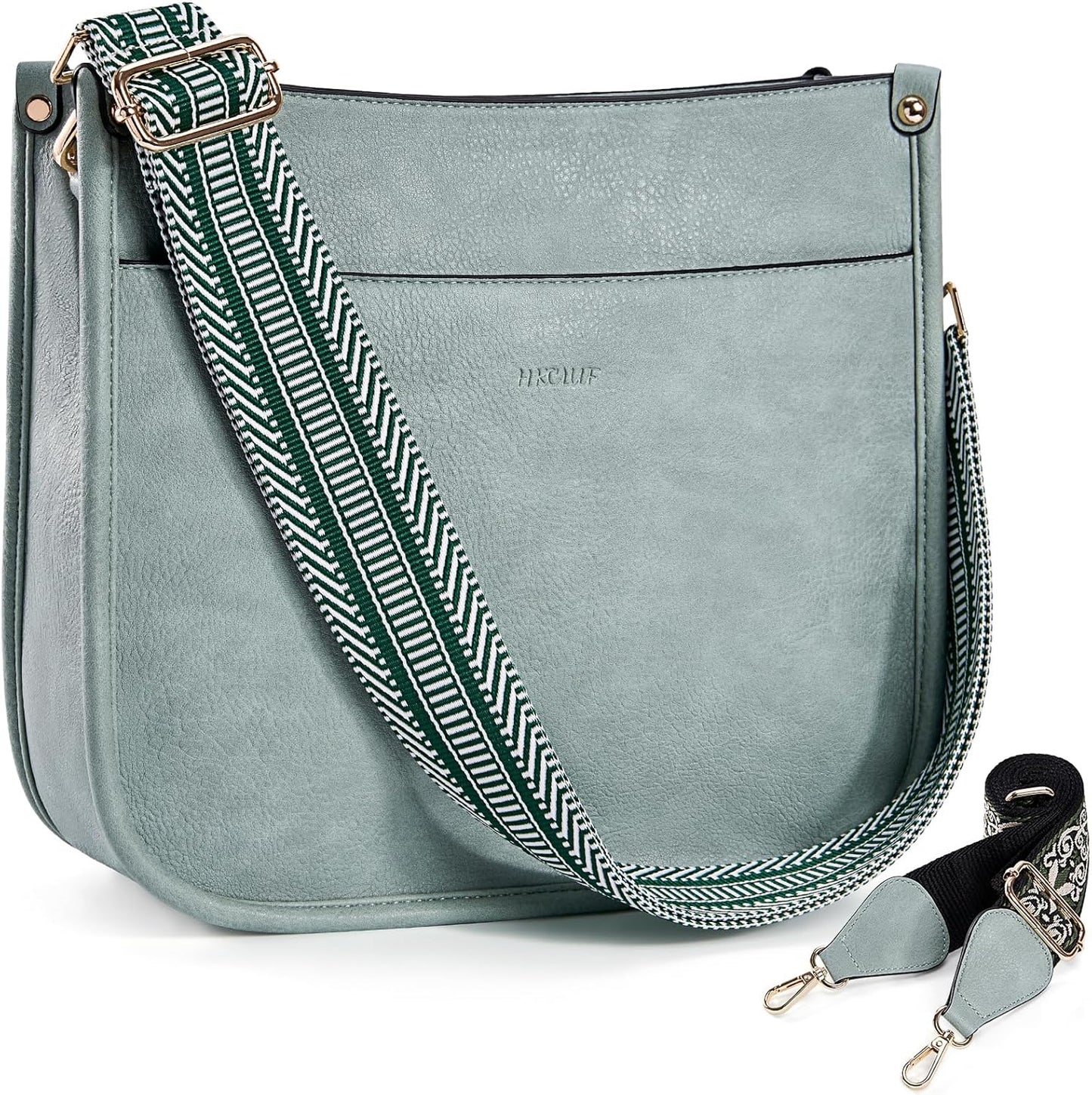 Trendy Vegan Leather Crossbody Bags for Women with Adjustable Straps
