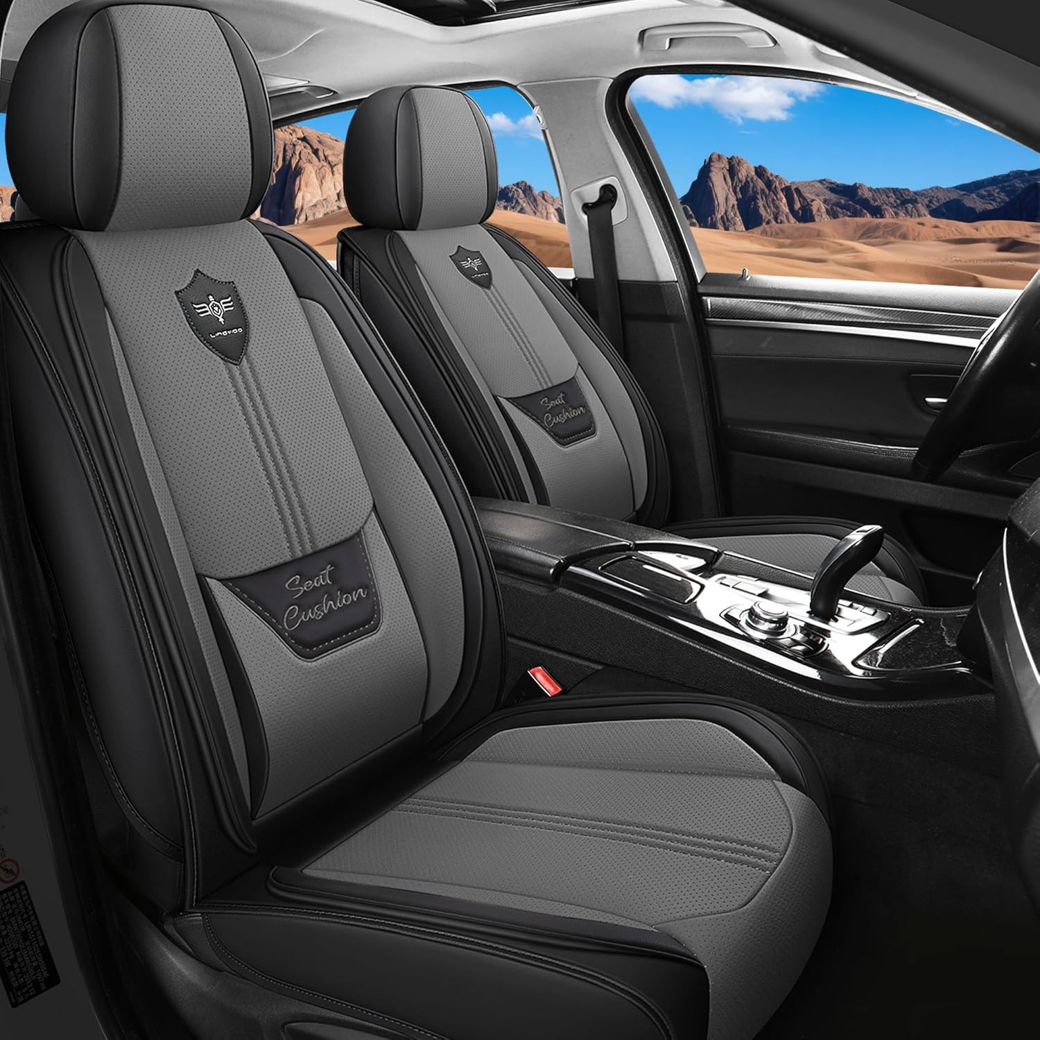 LINGVIDO Car Seat Covers Set - Premium Nappa Leather Comfort