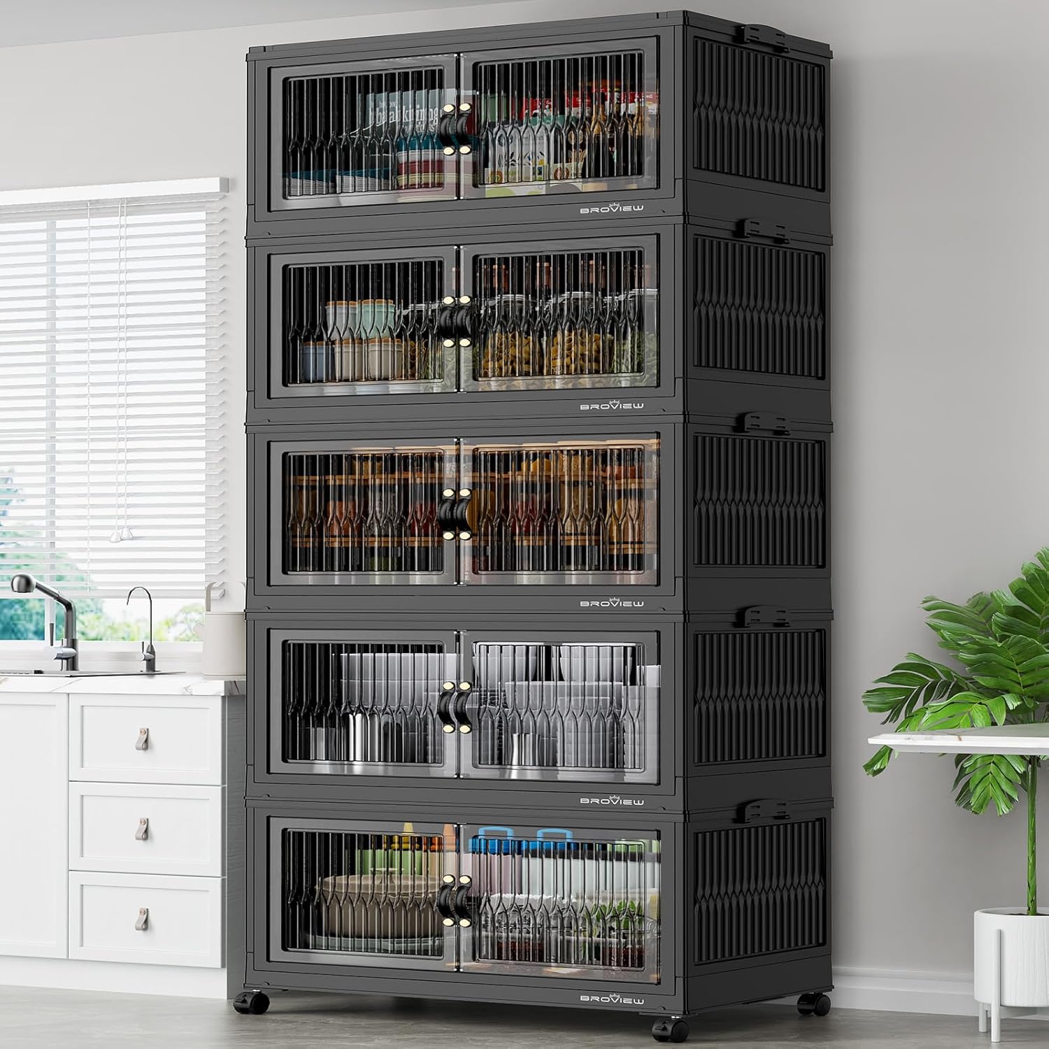 600Qt Stackable Storage Bins with Lids for Home Organization
