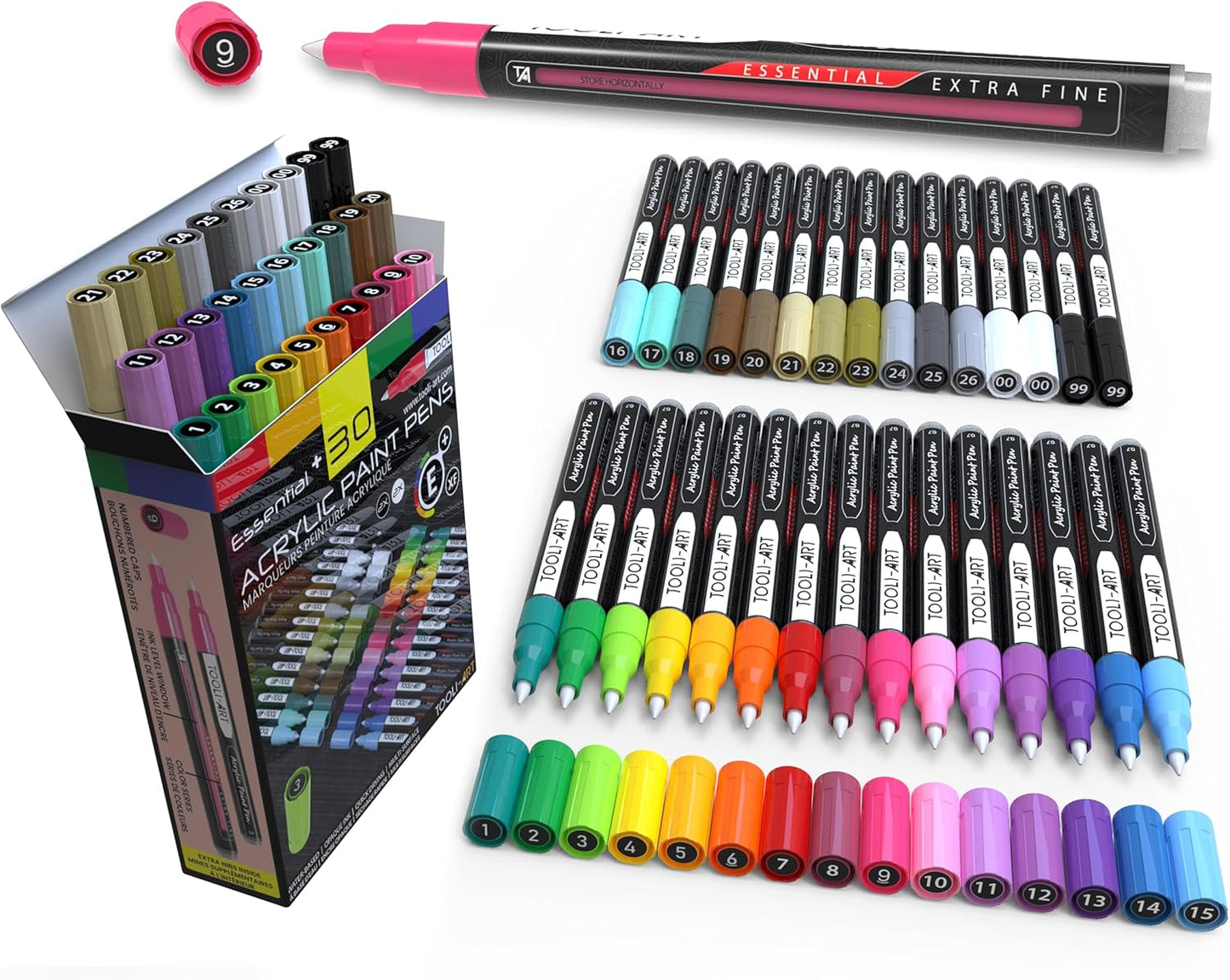 Acrylic Paint Pens for Vibrant Art on Any Surface - Extra Fine
