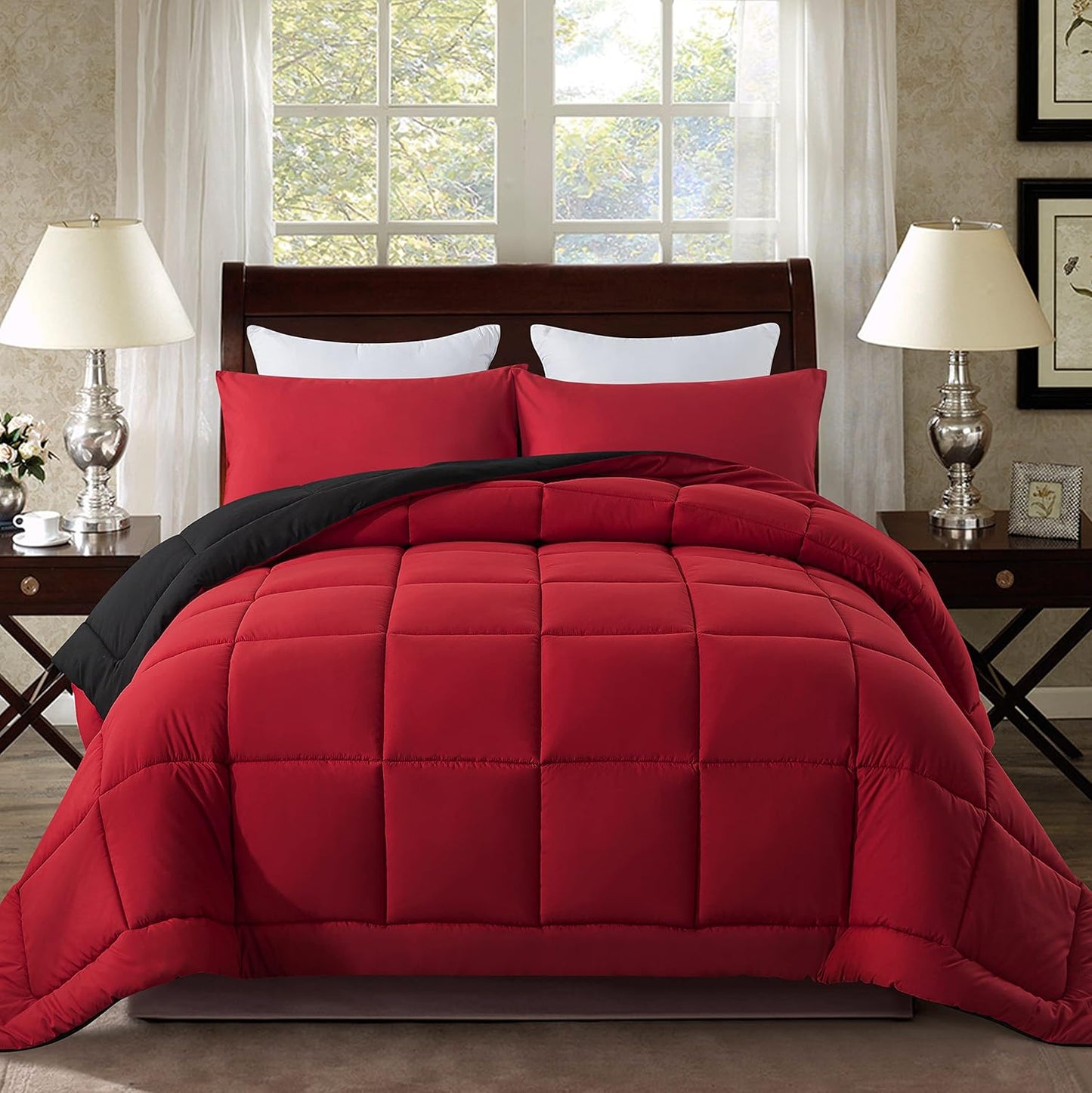 DOWNCOOL King Size Comforter Set for All Season Comfort