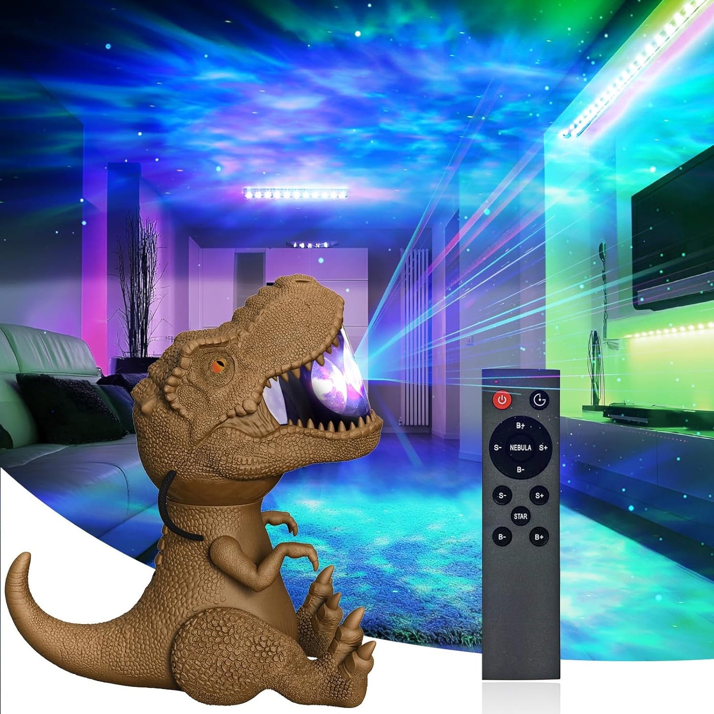 Dinosaur Galaxy Projector - Dreamy Starry Nights