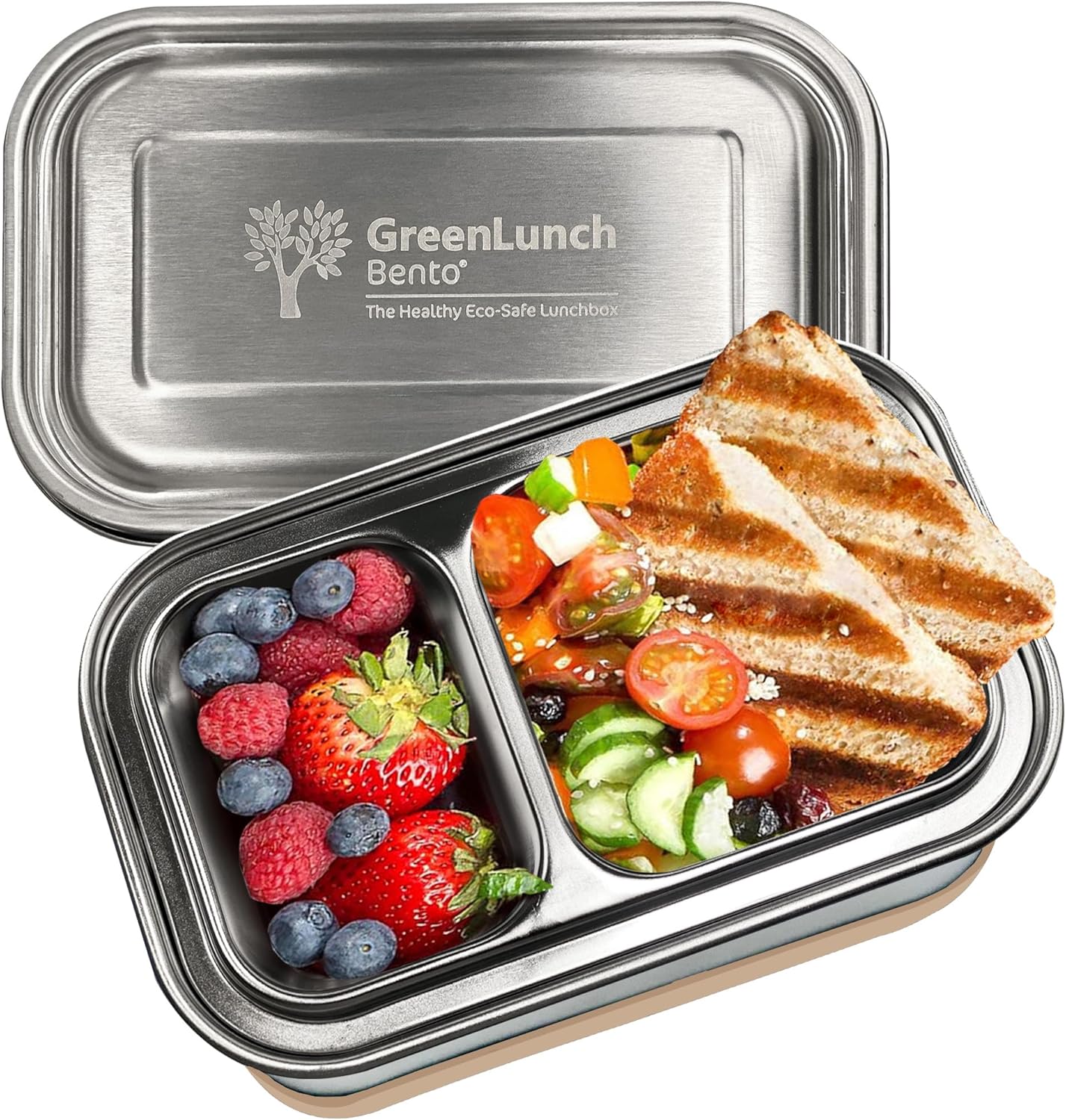 Stainless Steel Bento Box for Adults & Kids - Leak Proof Design