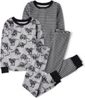 Boys' 100% Cotton Long Sleeve Top and Pants Pajama Set - Soft & Cozy