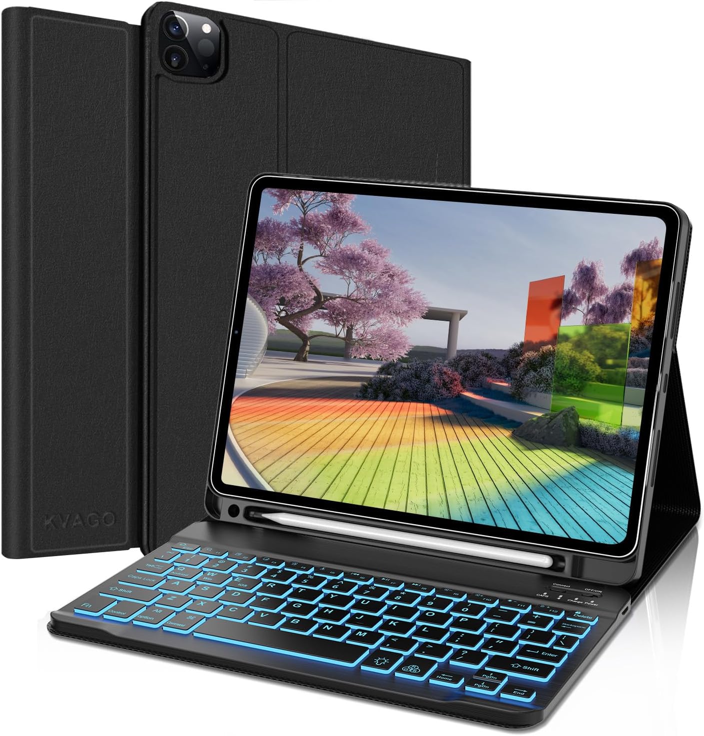 KVAGO Keyboard Case for iPad Air 11 inch with Backlit Keys