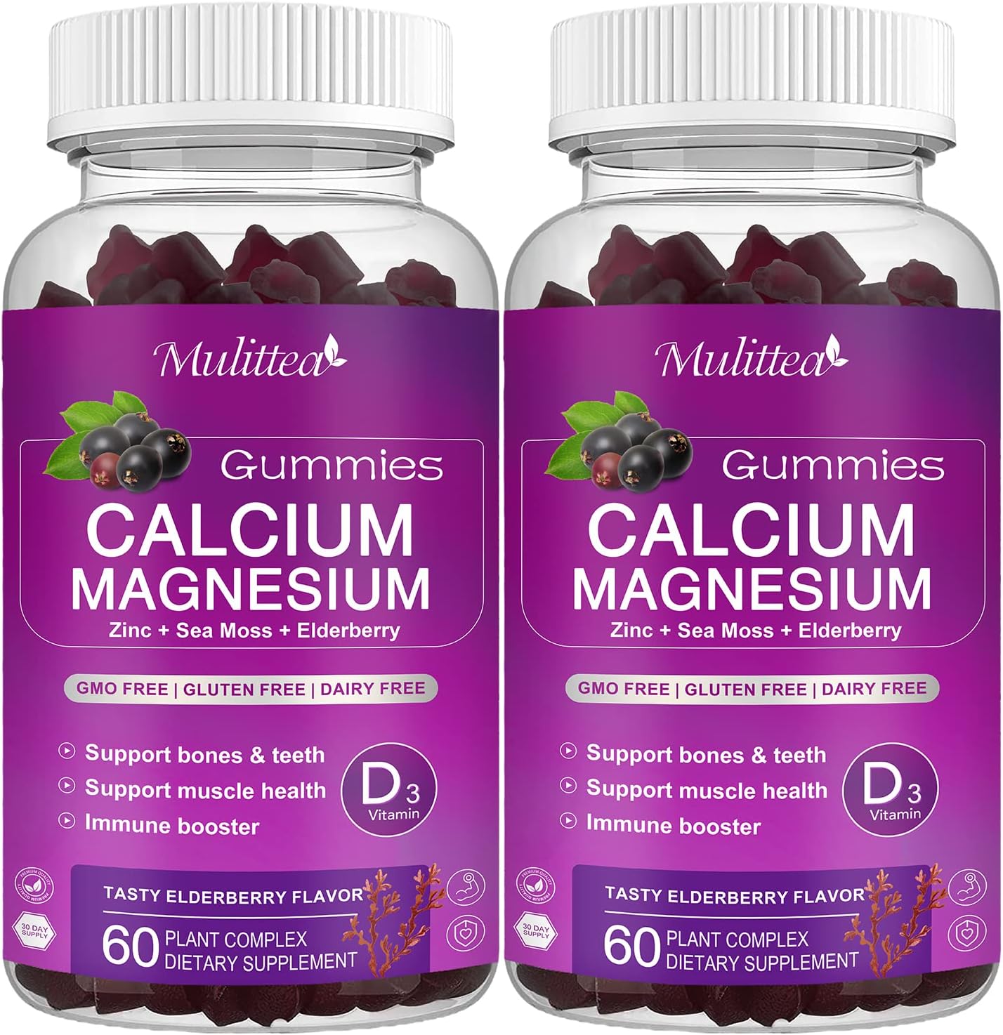Calcium Magnesium Zinc Gummies for Bone and Muscle Support