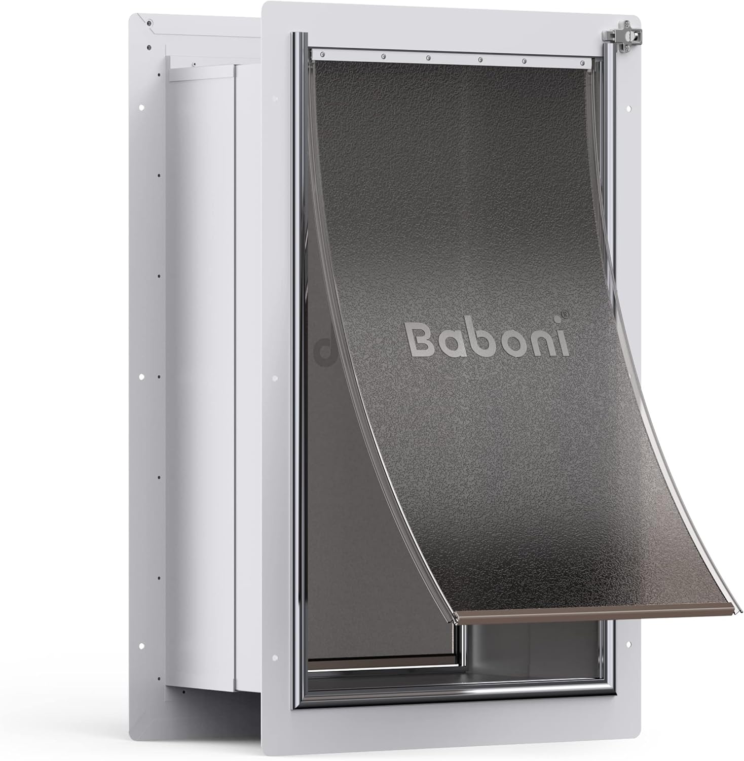 Baboni Pet Door for Wall - Durable Double Flap Dog and Cat Door