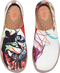Women's Art Painted Knit Slip-On Loafers - Lightweight Comfort