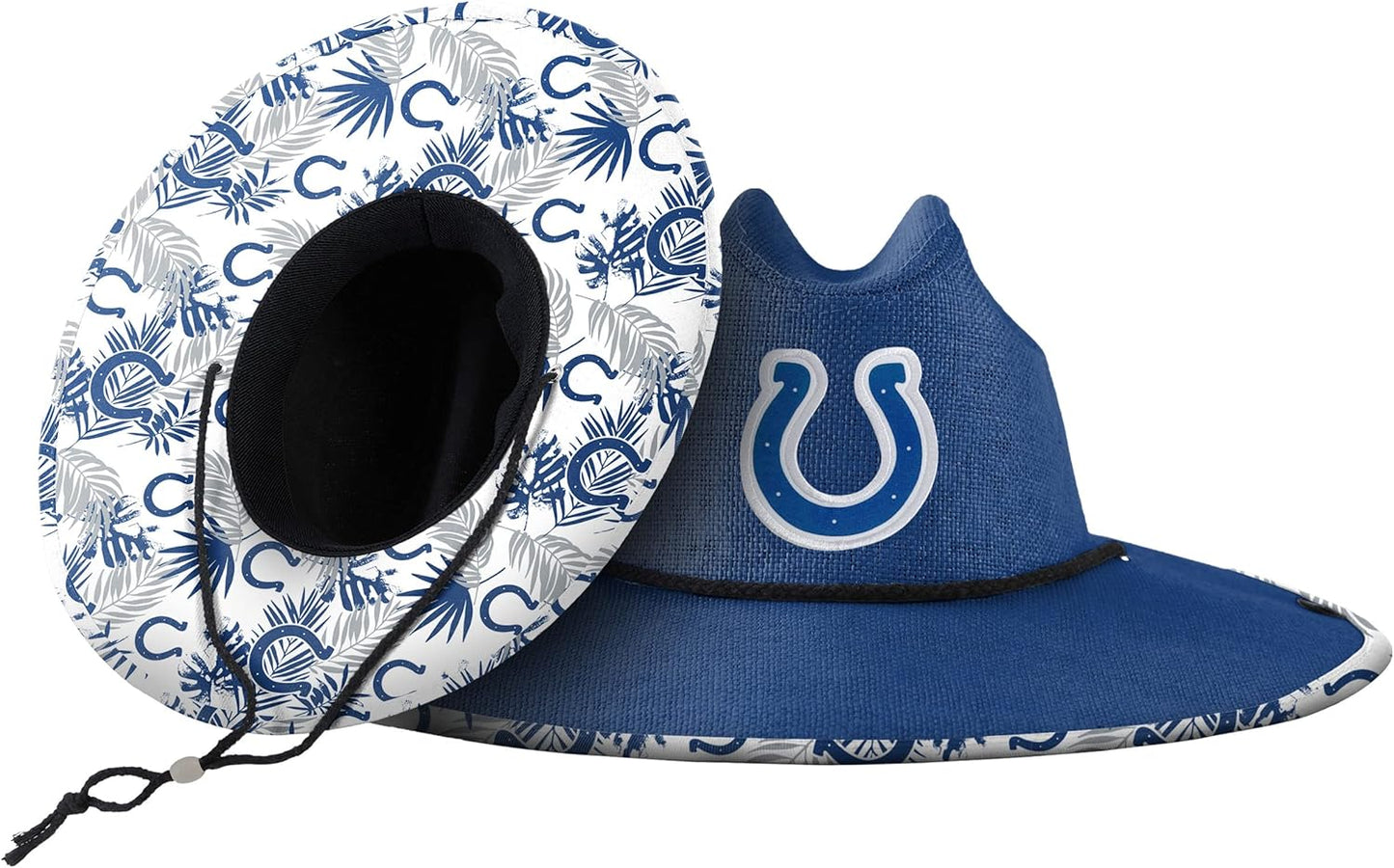 FOCO Men's NFL Team Logo Floral Lifeguard Beach Straw Sun Hat