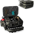 Tactical Pistol Range Bag with 4 Pistol Cases - Heavy Nylon, 16x Mag