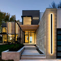 2Pack 71in Long Outdoor Modern LED Wall Light - Warm White Ambient