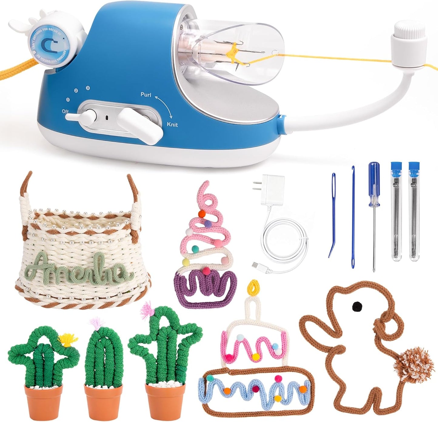 Caydo Automatic i Cord Knitting Machine Pro for Fast DIY Crafts