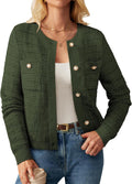 GRACE KARIN Womens Tweed Texture Button Front Cardigan - Elegant