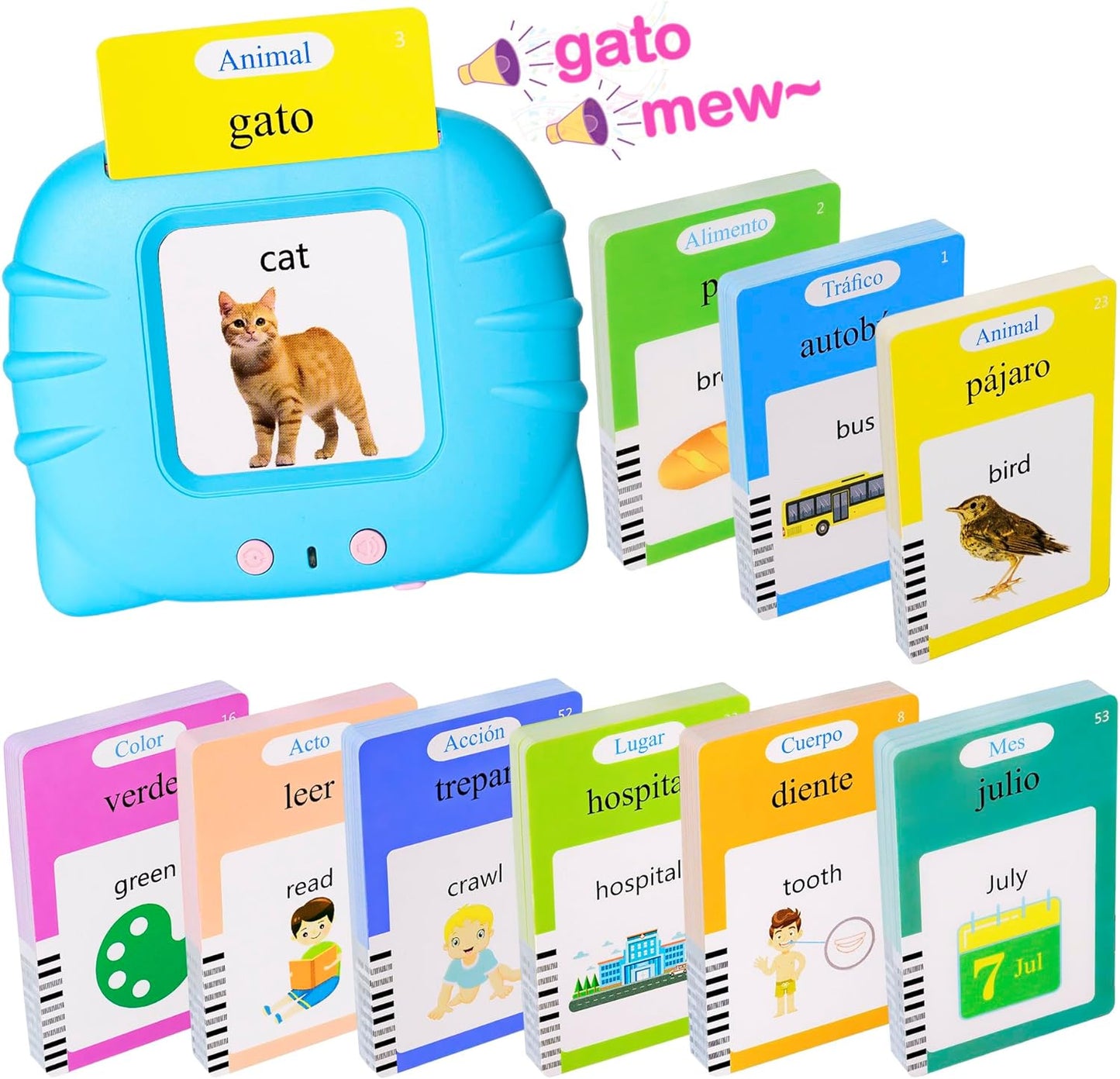 Spanish Flash Cards: Speech Therapy for Kids