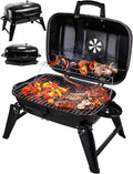 Portable Charcoal Grill Mini BBQ - Foldable Table Top Grill