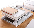 Paper Tray Organizer Clear Acrylic Desk Organizers and Accessories