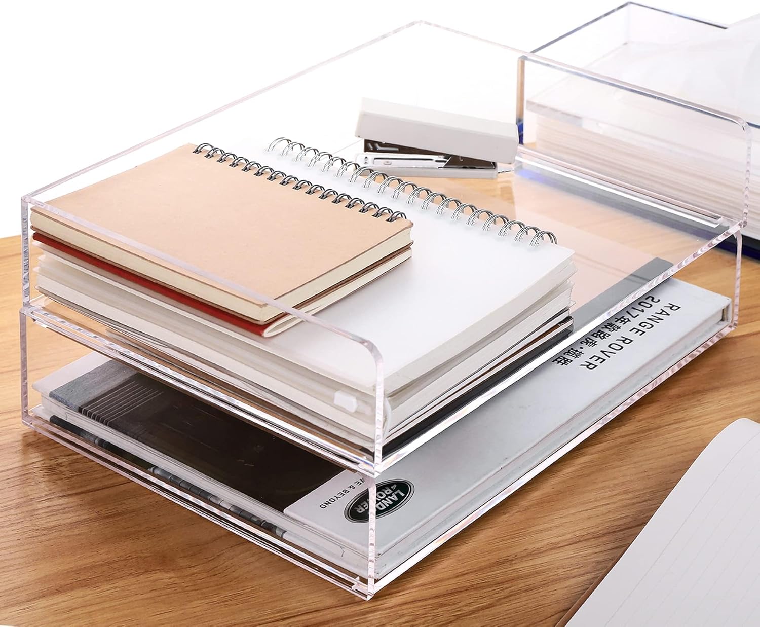 Acrylic Desk Organizer for Efficient Office Supplies Storage