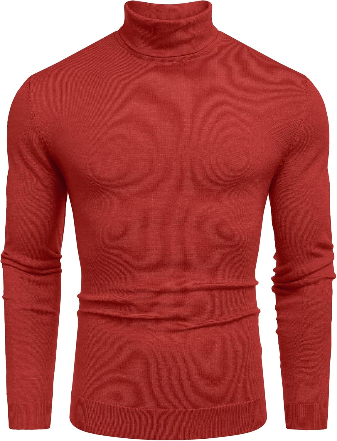 Men's Slim Fit Turtleneck Sweater for Casual Style and Comfort