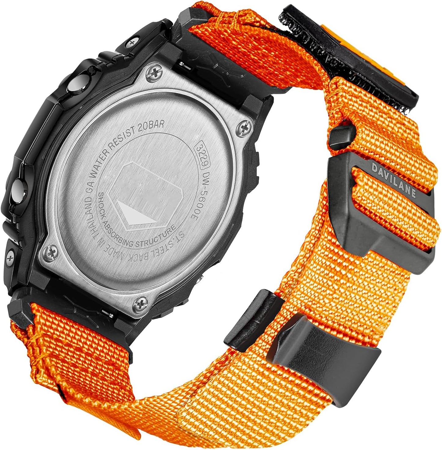 16mm Replacement Band for Casio G Shock with G-Hook Design